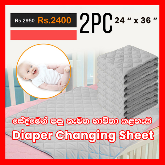 Baby Diaper Changing Sheet 24” x 36”