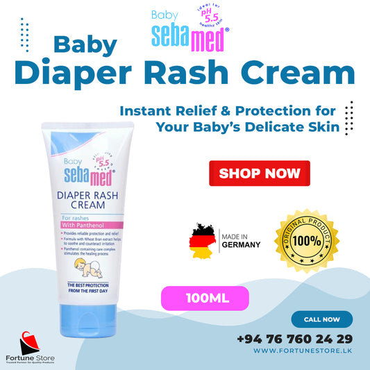 Sebamed Baby Diaper Rash Cream 100ml - Instant Relief & Protection for Your Baby’s Delicate Skin