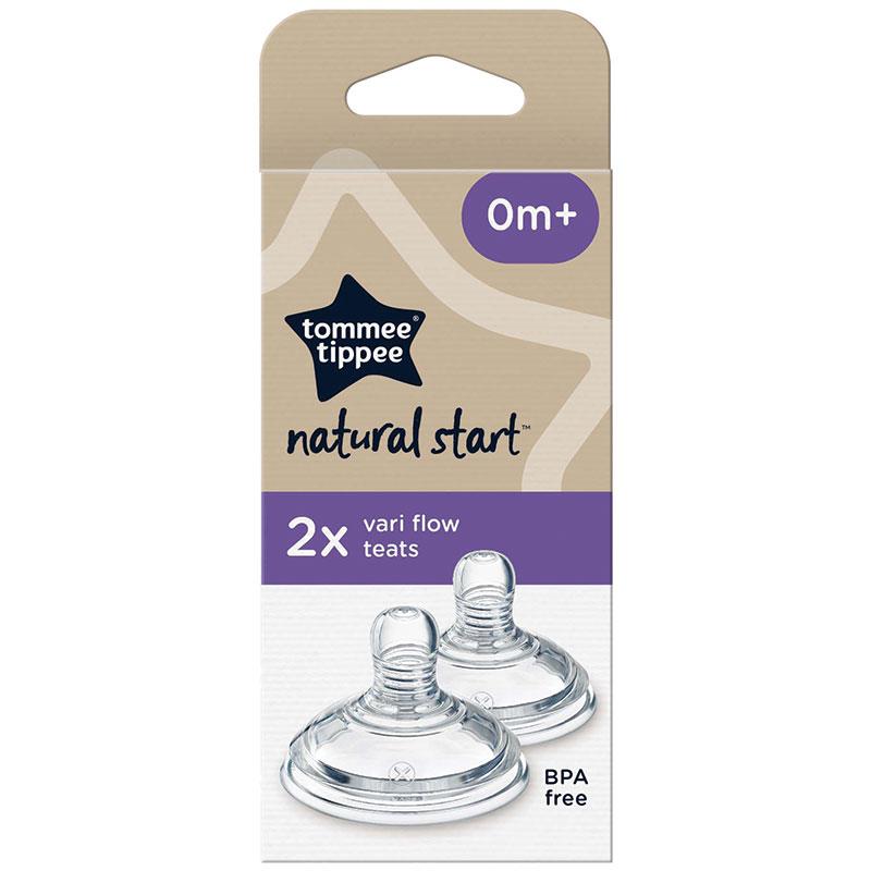 Tommee Tippee Natural Start Variflow Teats 2PK – Perfect Flow for Every Feed - Fortune Store