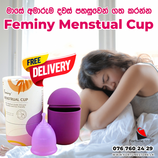FEMINY UltraComfort Menstrual Cup - Super Soft, Flexible, and Sensitively