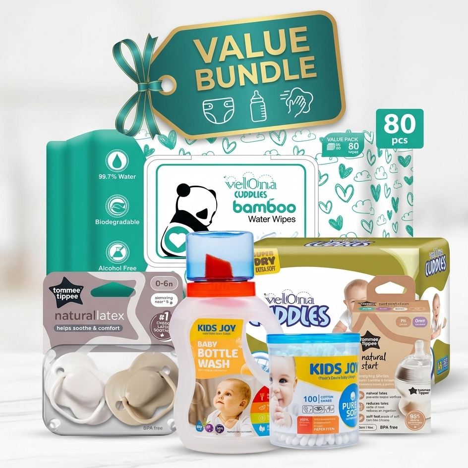 Ultimate Newborn Essentials Value Bundle | Velona Cuddles, Tommee Tippee & KidsJoy Baby Value Bundle - Fortune Store