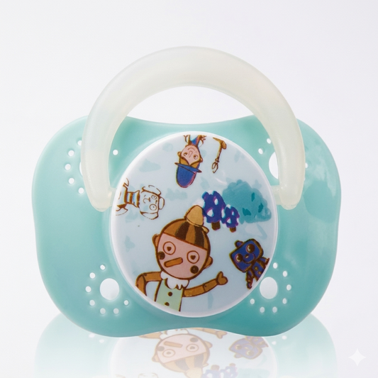 Farlin Chu Chu Pacifier 0M+ | 6M+ 1 Pcs | Ergonomic Orthodontic Soother with Air-Flow Shield - Fortune Store