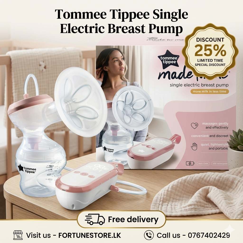 Tommee Tippee Made For Me Single Electric Breast Pump – Effortless Pumping, Maximum Comfort, with Free Delivery! - Fortune Store