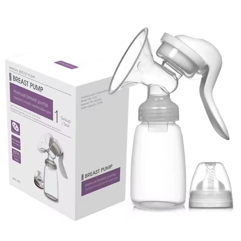 Comfortable Manual Breast Pump | 150ml Capacity | BPA-Free & Portable | Free Delivery - Fortune Store