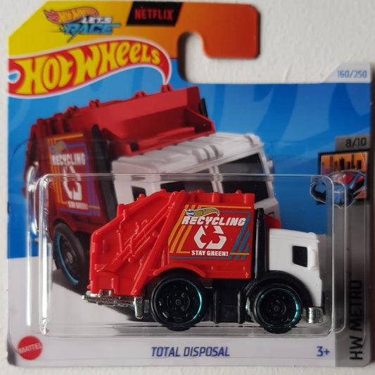 Hot Wheels Total Disposal – HW Metro 8/10 | 3m+ | Fun City Service Truck Collectible