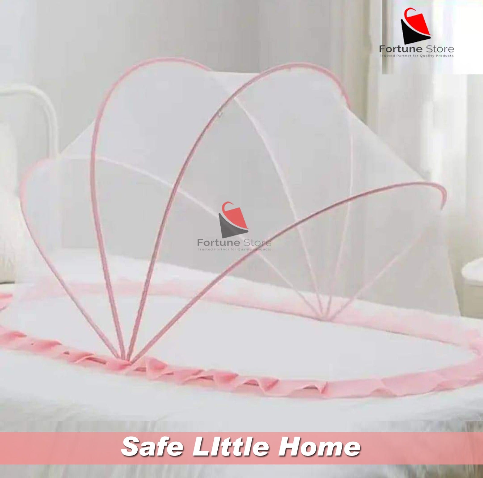 Baby Folding Mosquito Net – 4ft x 2ft | Safe & Comfortable Sleep for Your Baby | Free Delivery - Fortune Store
