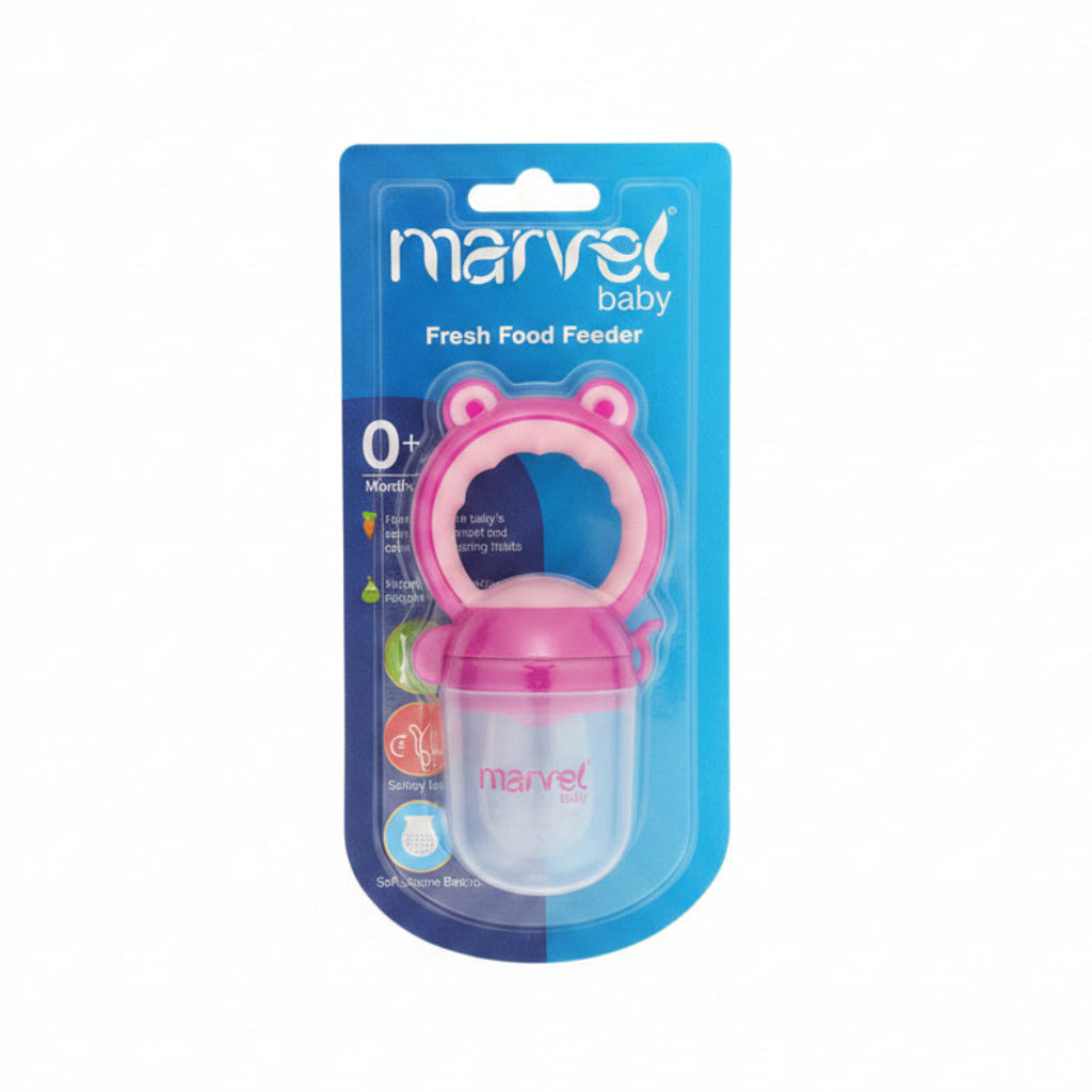 Marvel Baby Fresh Food Feeder | BPA Free Silicone Mesh & Teething Relief