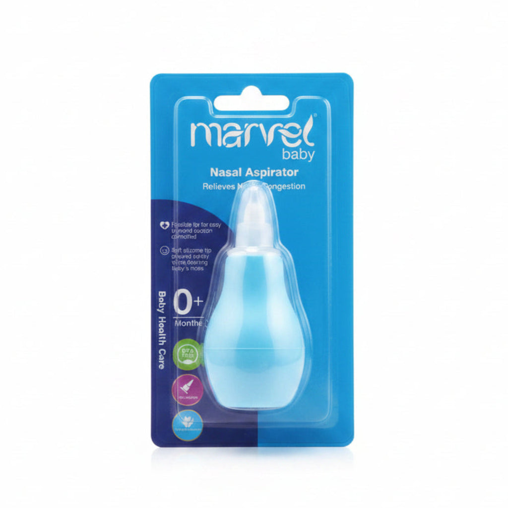 Marvel Baby Dropper Type Nose Cleaner | BPA Free Soft Silicone Nasal Aspirator - Fortune Store