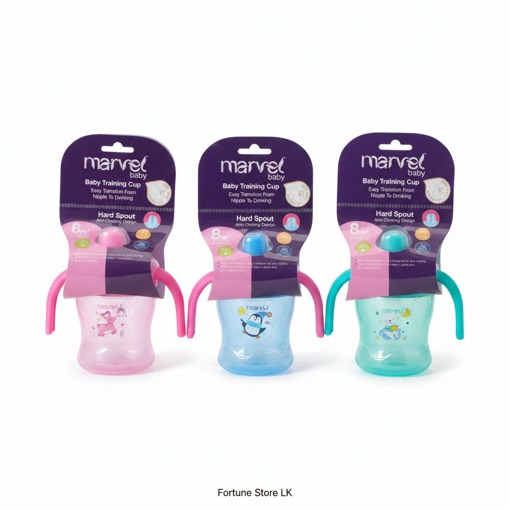 Marvel Baby Training Cup with Easy-Grip Handles 8M+ | BPA-Free Spill-Proof Sippy Cup