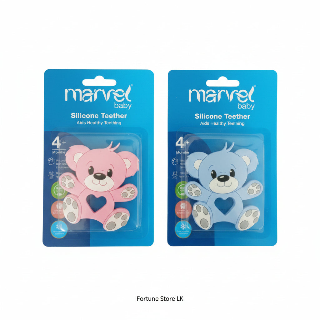 Marvel Baby 100% Food-Grade Silicone Teether (4M+) – Soft Soothing Teething Toy for Babies