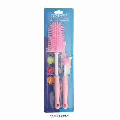 Marvel Baby 2-in-1 Bottle and Nipple Brush | Scratch-Free Deep Cleaning BPA-Free