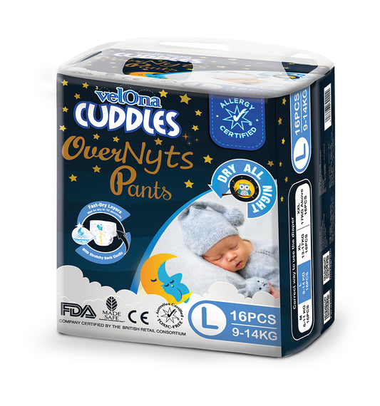 Velona Cuddles Looney Tunes OverNyts Pant Large 16Pcs 9-14kg | Maximum overnight security for your toddler’s most active dreams. - Fortune Store