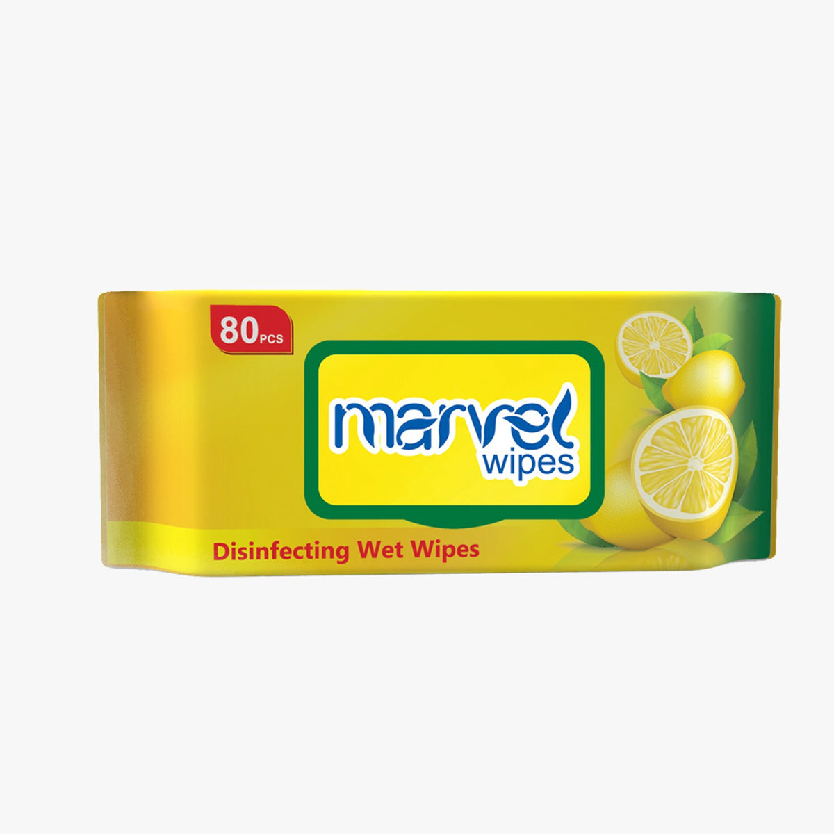 Marvel Disinfecting Wet Wipes 80pcs – Antibacterial Cleaning Wipes for Hands and Surfaces - Fortune Store