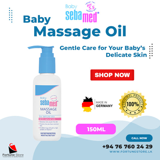 Sebamed Baby Soothing Massage Oil 150ml - Gentle Care for Your Baby's Delicate Skin - Fortune Store