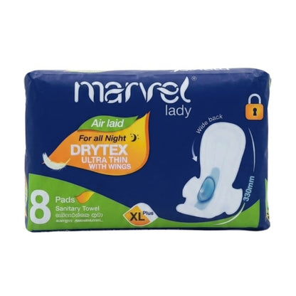Marvel Lady Ultra Thin Sanitary Pads 8Pcs | 1–12 Pack Bundle | Small to XL
