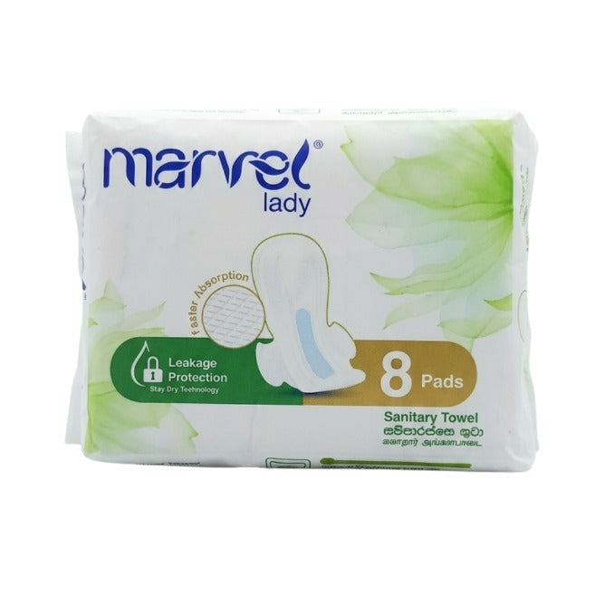 Marvel Lady Ultra Thin Sanitary Pads | 1–12 Pack Bundle | Small to XL