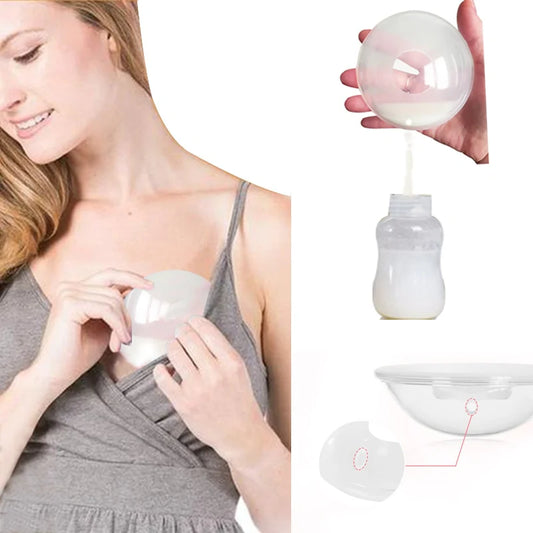 1 Pair of Silicone Wearable Manual Breastmilk Collector Milk Saver for Breastfeeding - FREE DELIVERY