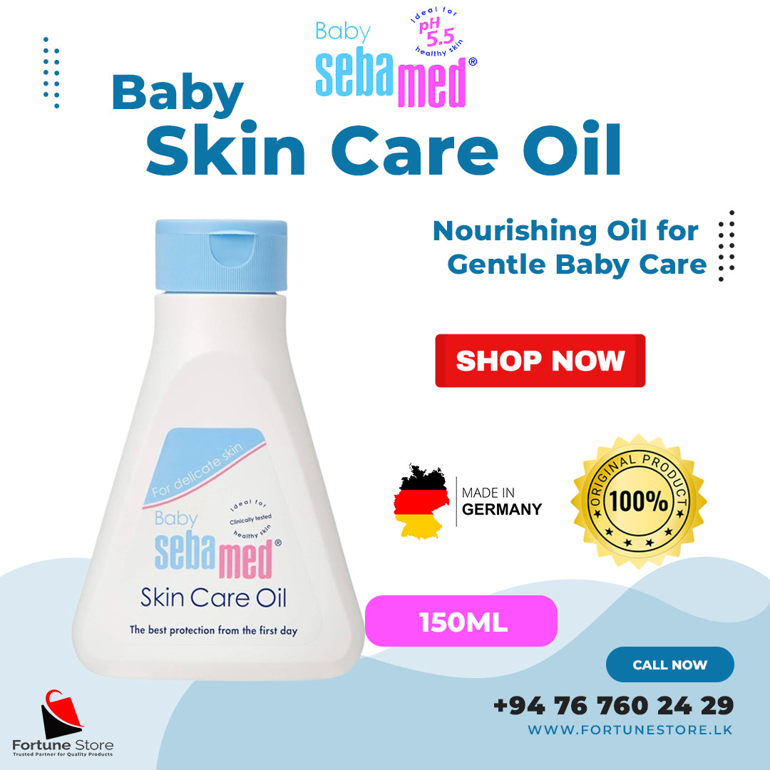 Sebamed Baby Skin Care Oil 150ml - Nourishing Oil for Gentle Baby Care - Fortune Store