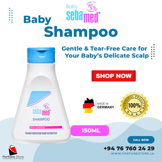 Sebamed Baby Shampoo 150ml - Gentle & Tear-Free Care for Your Baby’s Delicate Scalp