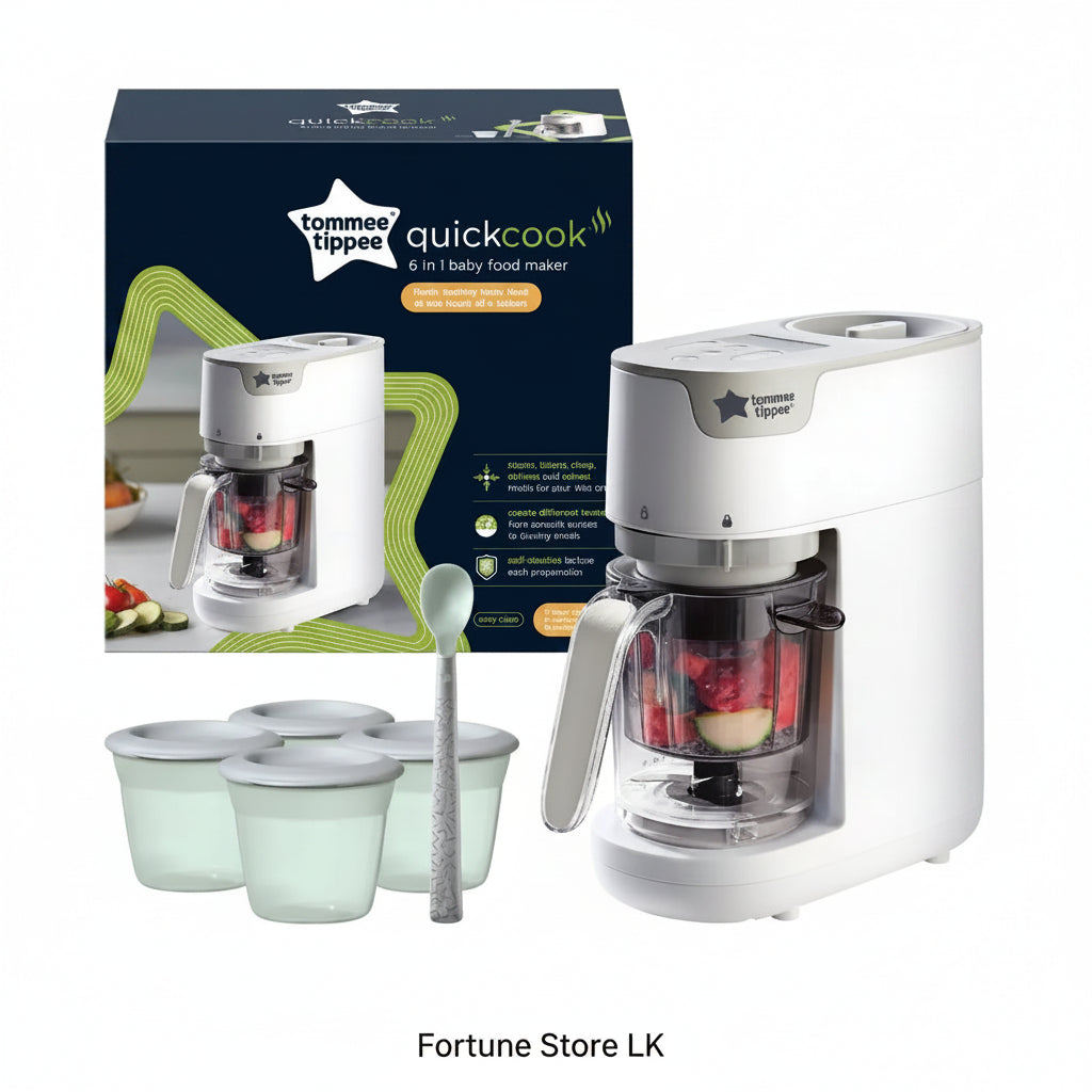 Tommee Tippee Quick Cook 6-in-1 Baby Food Maker | Make Fresh & Nutritious Baby Meals in Minutes! - Fortune Store