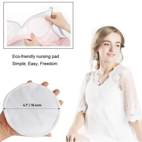 Washable Nursing Breast Pads 6Pcs | Reusable, Soft & Absorbent | Free Delivery - Fortune Store