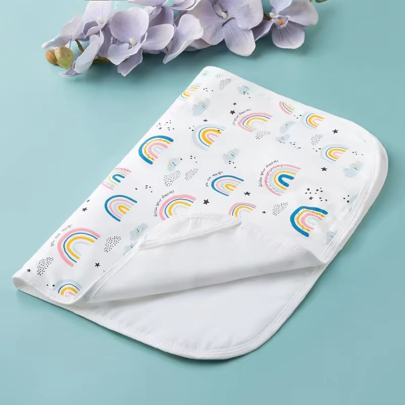 100% Waterproof Full Cotton Baby Diaper Changing Mat Sheet – 50cm x 70cm | Reusable, Soft & Leak-Proof | Free Delivery - Fortune Store