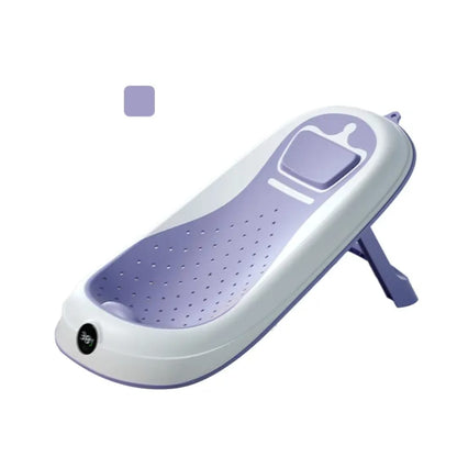 Foldable Baby Bath Tub with Temperature Display | Safe & Comfortable Baby Bathing - Fortune Store