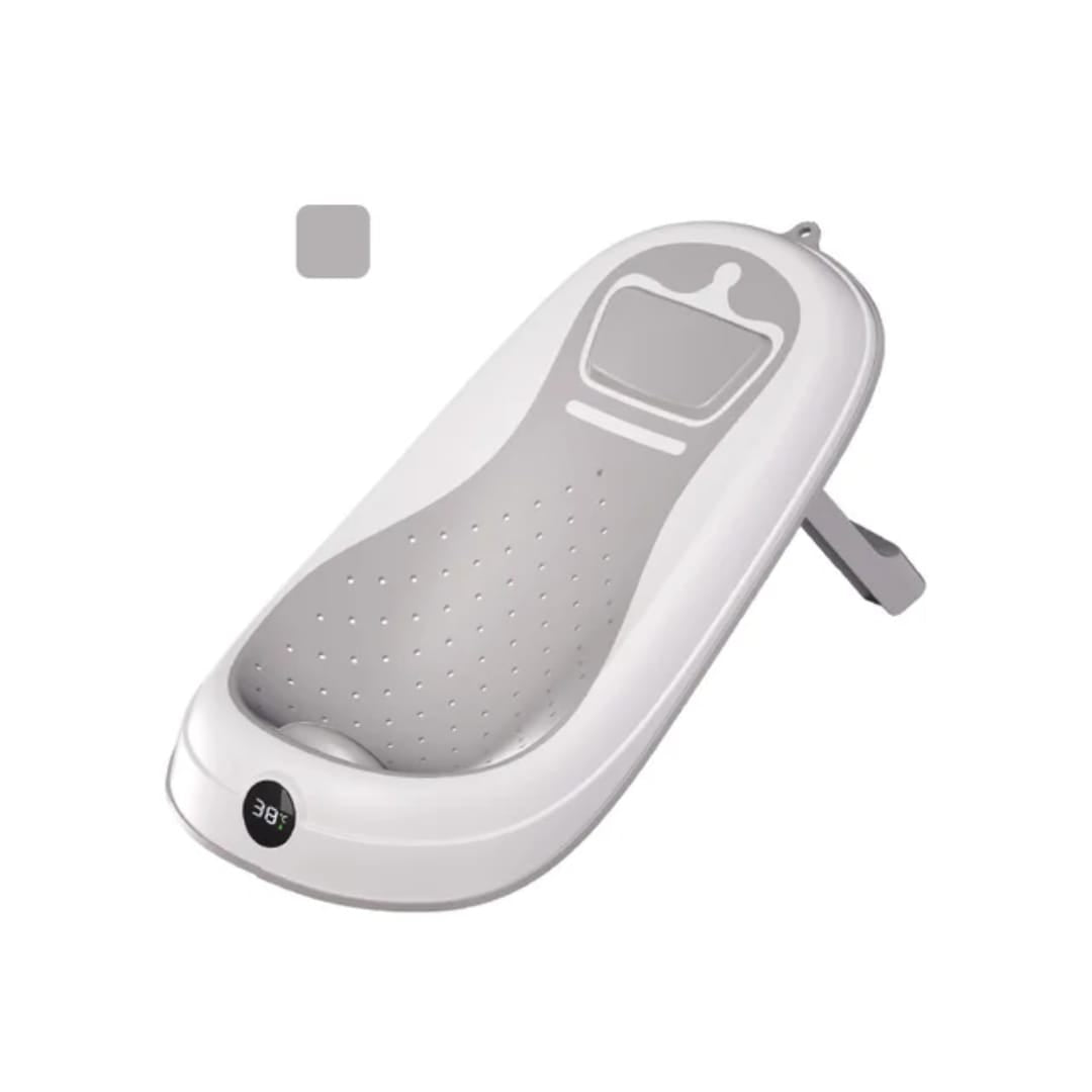 Foldable Baby Bath Tub with Temperature Display | Safe & Comfortable Baby Bathing - Fortune Store