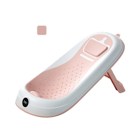 Foldable Baby Bath Tub with Temperature Display | Safe & Comfortable Baby Bathing - Fortune Store
