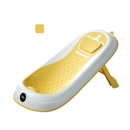 Foldable Baby Bath Tub with Temperature Display | Safe & Comfortable Baby Bathing - Fortune Store