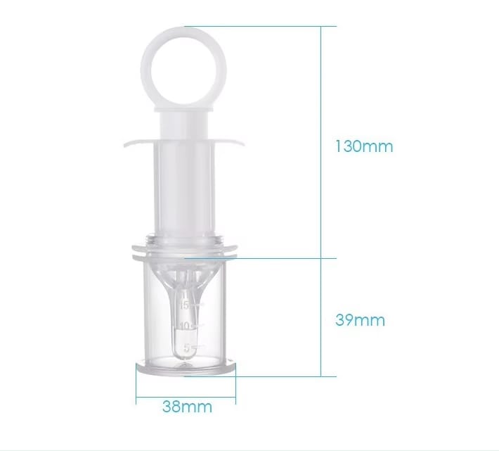Baby Syringe Feeder with Silicone Tip | Precise Oral Medicine & Liquid Supplement Dispenser - Fortune Store
