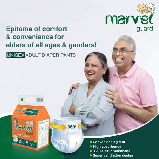 Marvel Adult Diaper Pants Unisex XL – Hip Size 38" - 60" | Comfortable & Discreet Protection - Fortune Store