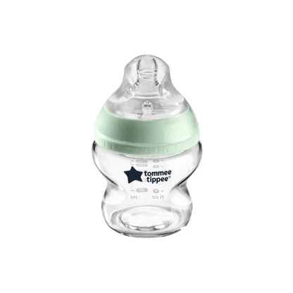 Tommee Tippee 150ml Anti-Colic Glass Bottle 0m+ with Slow Teat – Pure Feeding, Gentle Start - Fortune Store