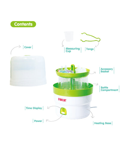 Farlin Automatic Steam Sterilizer (220V) | Fast & Hygienic Baby Bottle Sanitizer