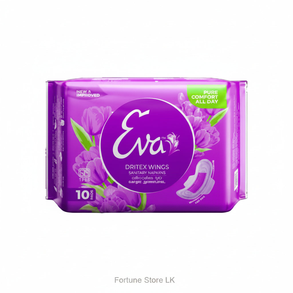 Eva Dritex Sanitary Napkins with Wings 10Pcs & 16Pcs