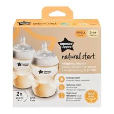 Tommee Tippee PPSU 260ml Baby Feeding Bottle 2-Piece Pack 3m+ – Perfect Feeding Solution for Babies - Fortune Store