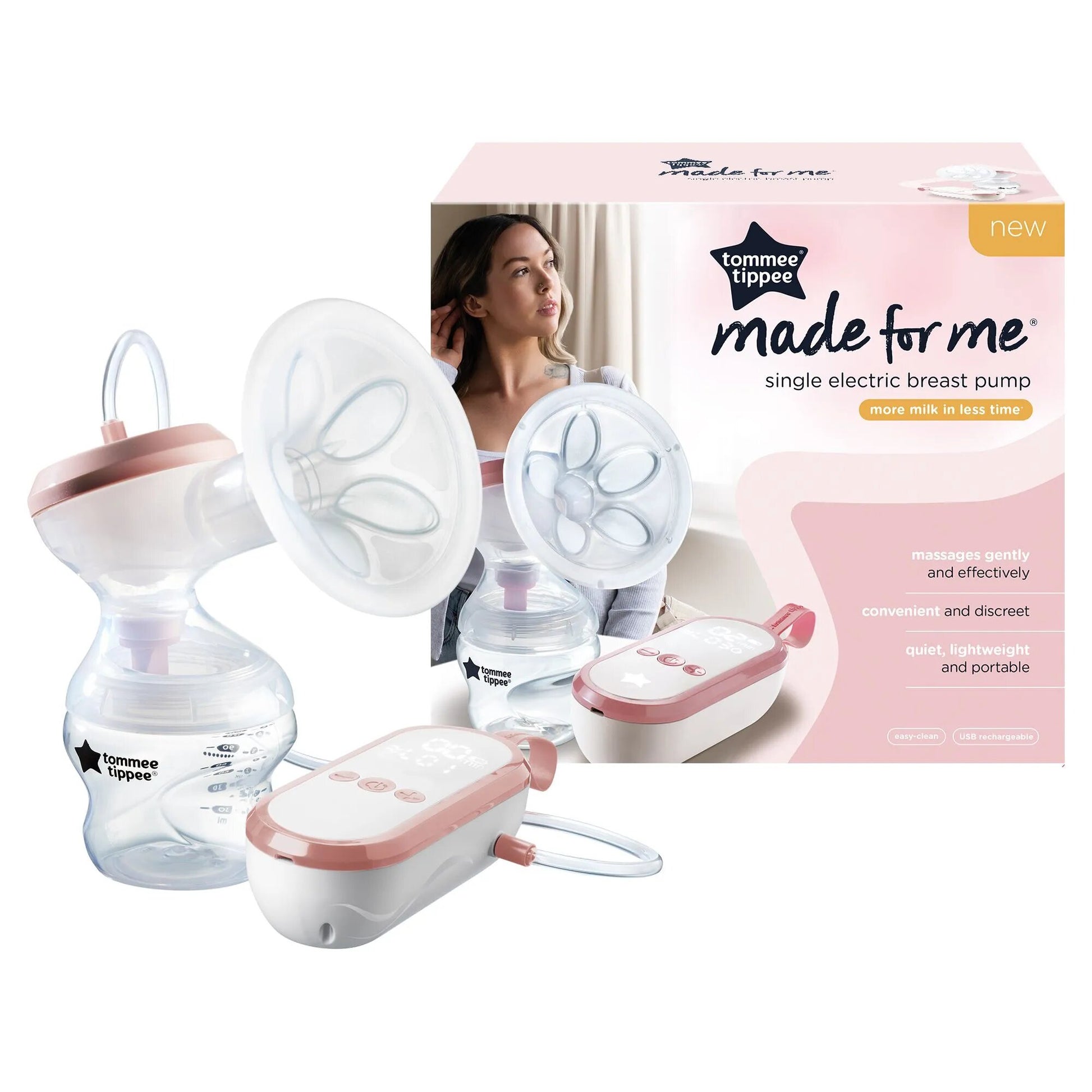 Tommee Tippee Made For Me Single Electric Breast Pump – Effortless Pumping, Maximum Comfort, with Free Delivery! - Fortune Store