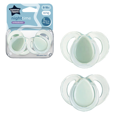 Tommee Tippee Night Time Soothers (6-18M) | Gentle Comfort for Peaceful Nights
