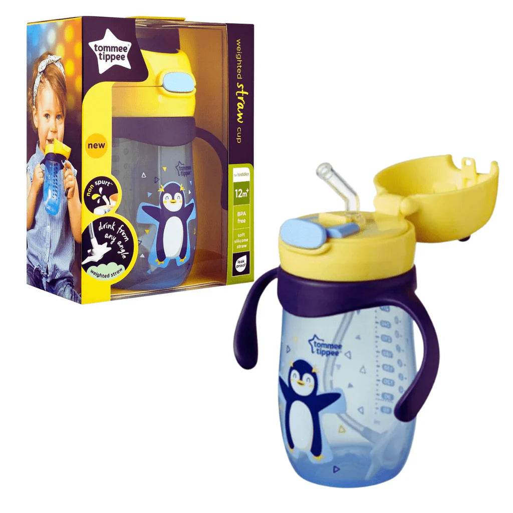 Tommee Tippee Weighted Straw Cup 12m+ (300ml) | Hydration Made Easy for Growing Toddlers!