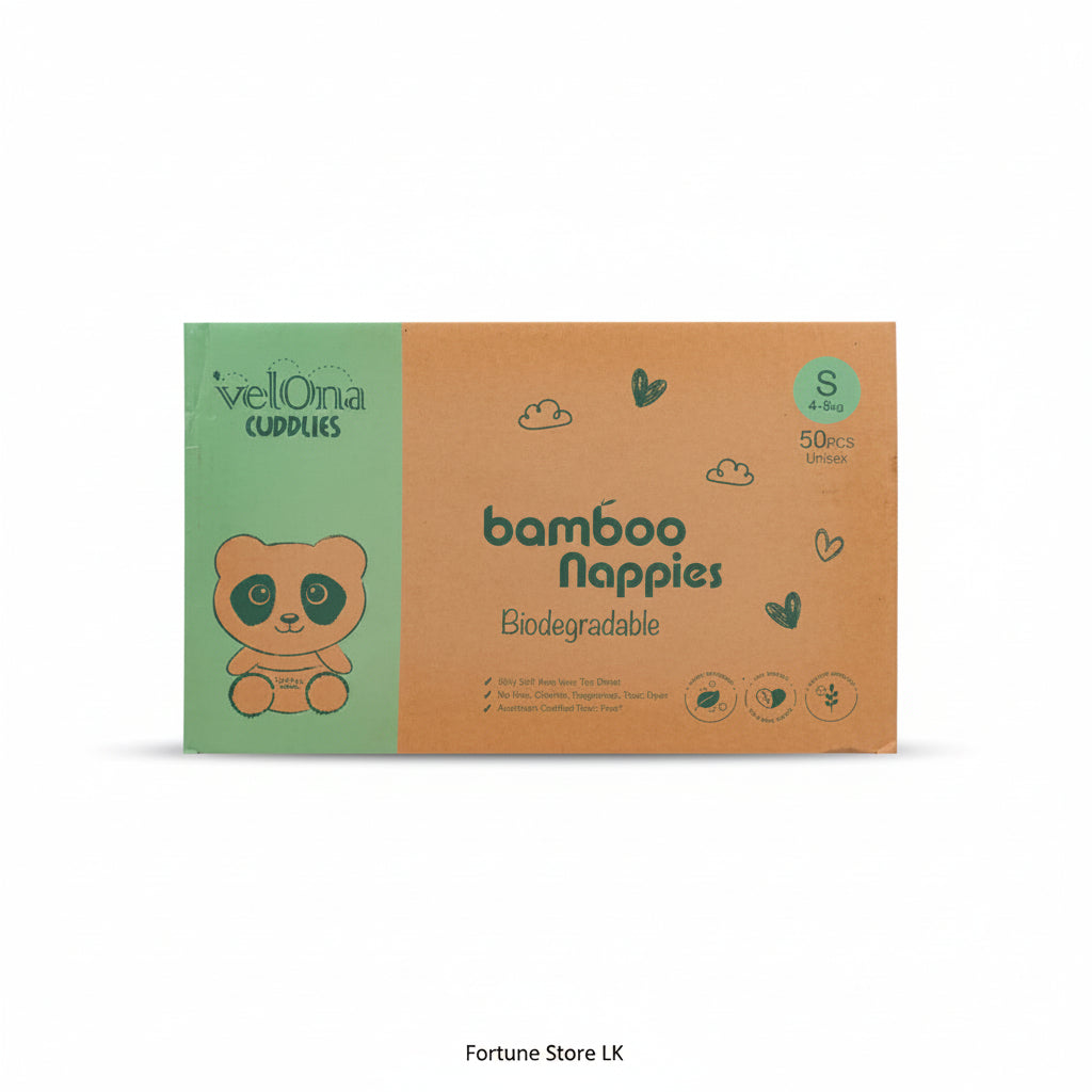 Velona Cuddles Biodegradable Bamboo Diapers | Soft & Eco-Friendly Baby Diapers Sri Lanka