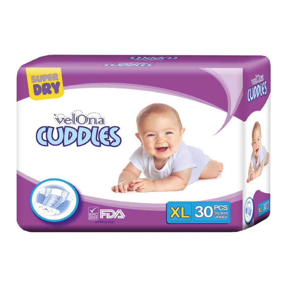 Velona Cuddles XL Classic Diaper 30 Pcs | 13-17kg